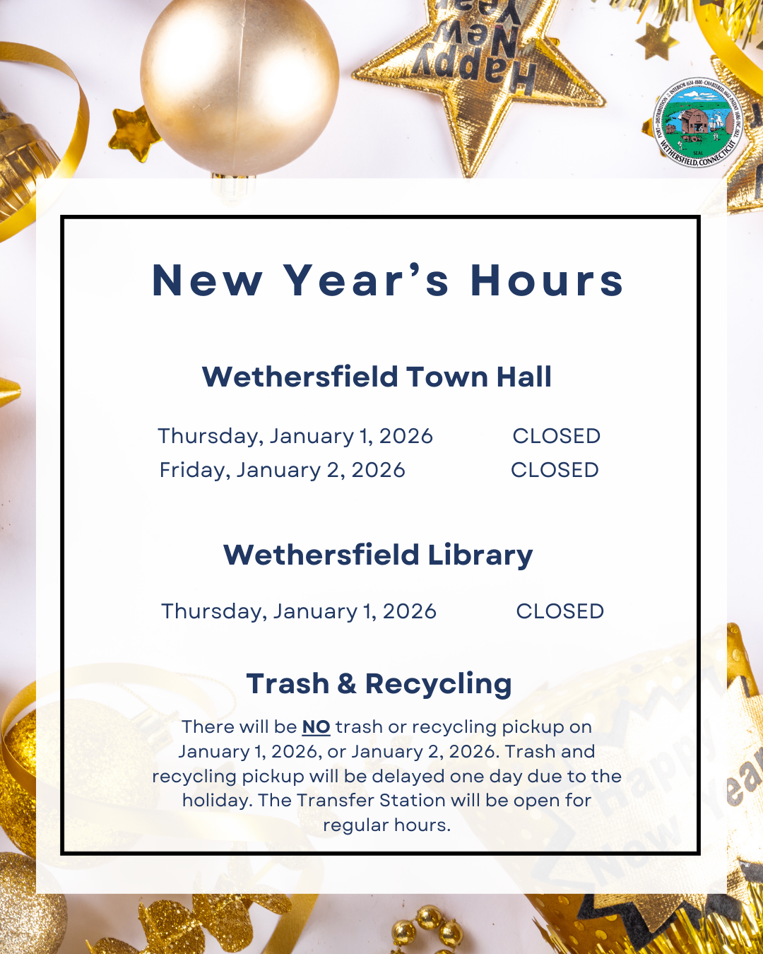 New Years Hours 2025