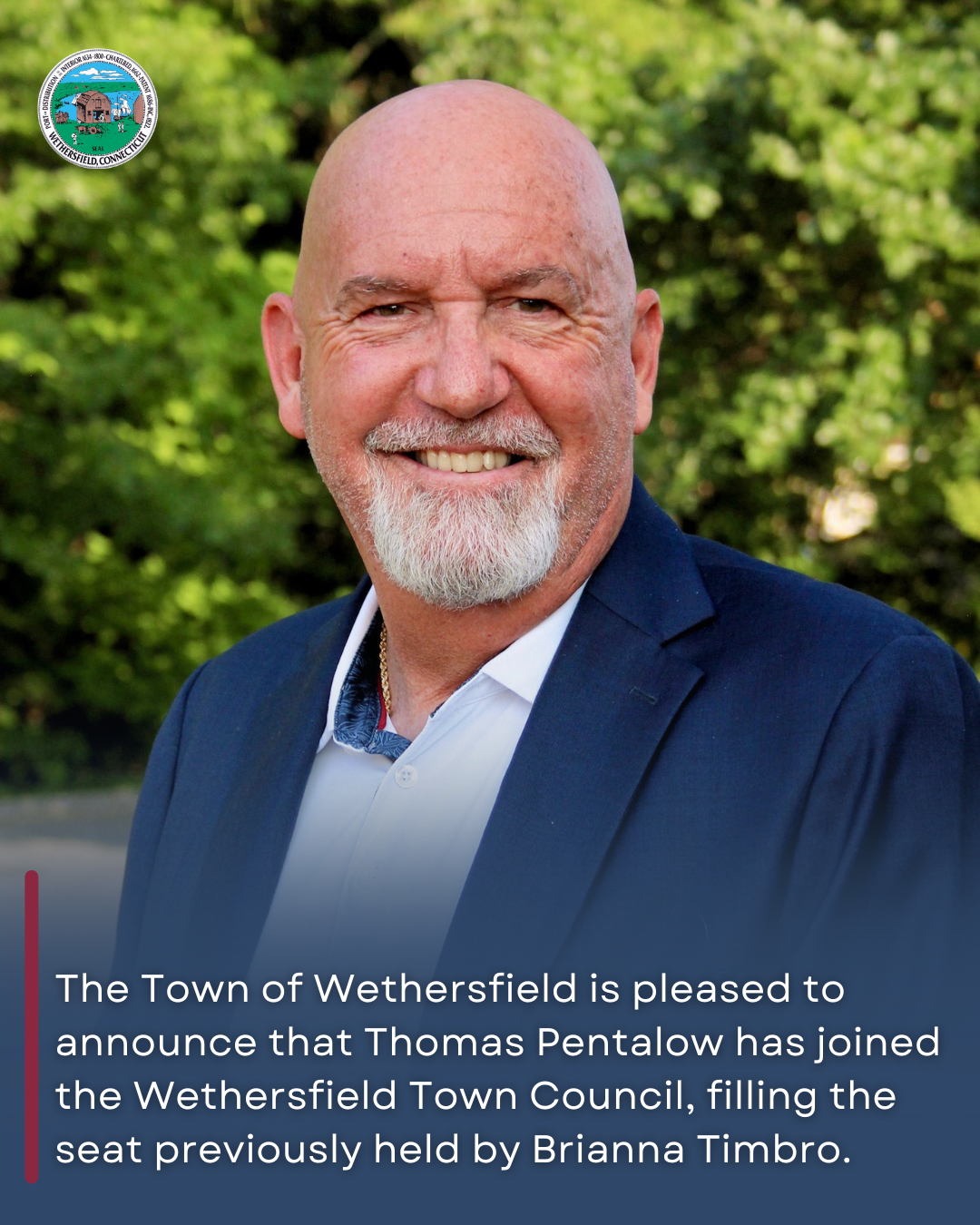 The Town of Wethersfield is pleased to announce that Thomas Pentalow has joined the Wethersfield Tow