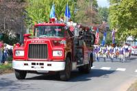 Wethersfield Girl Scouts w/Mack Fire Truck